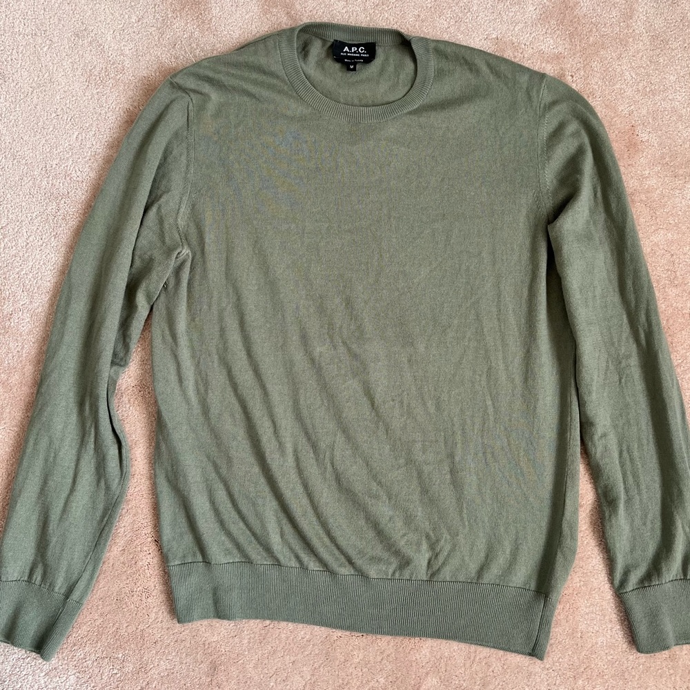 Apc green sweater